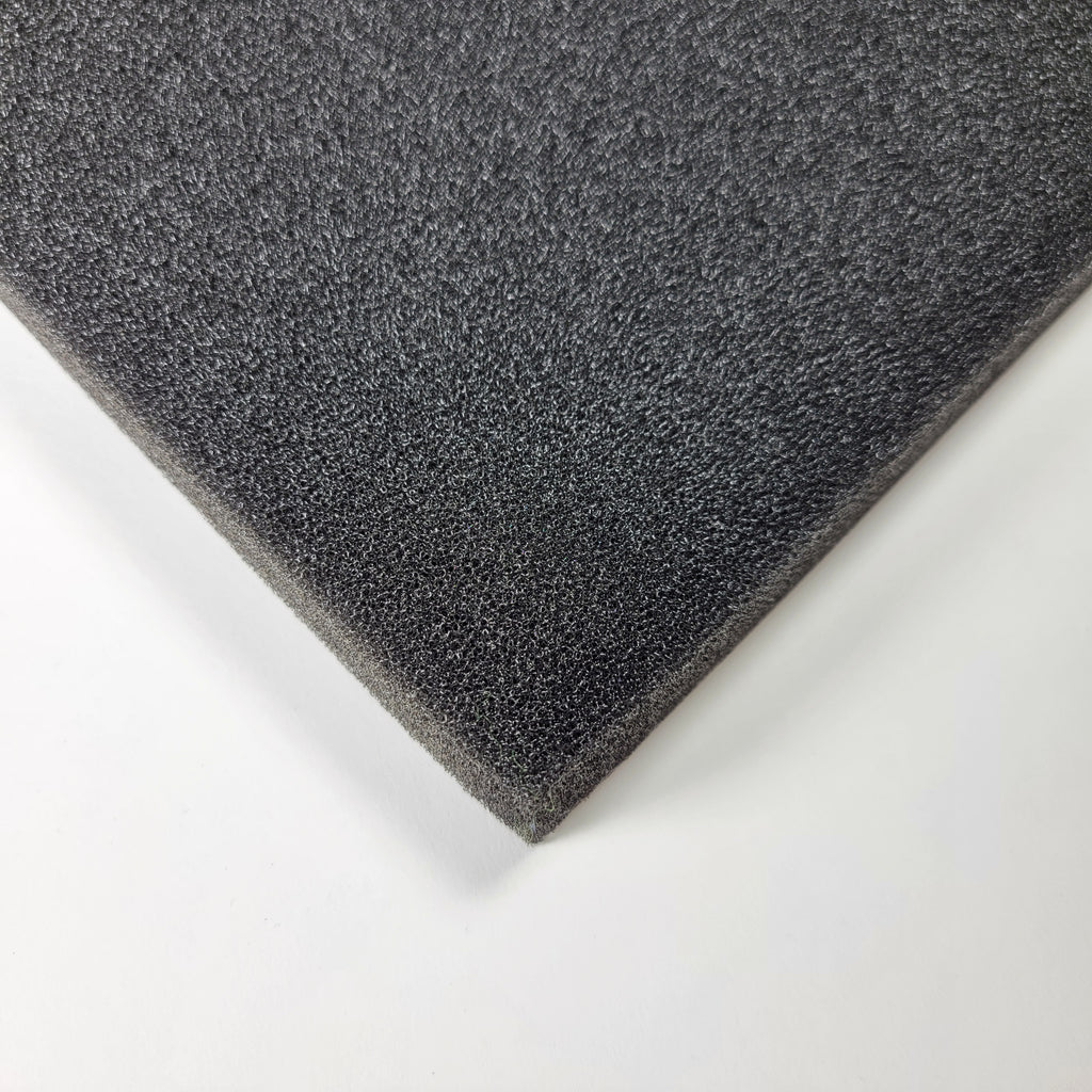 Filterschaum fein für Lüftungen Filterpad für Lüftungsanlagen und Klimanlagen Ersatzfilter anthrazit Filterschwamm dunkel geschäumter Filter schwarz Luftreiniger PPI PorenPerInch Schaum (PPI 45 Höhe 24 mm)